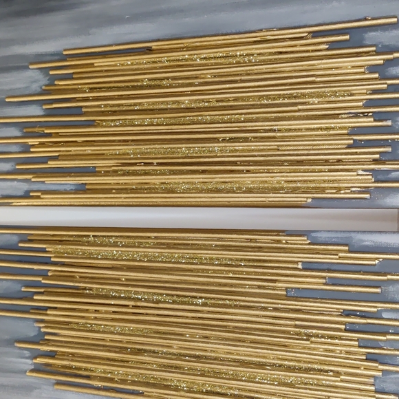 Original Gold Abstract Acrylic Paintings - Picture 3 of 3